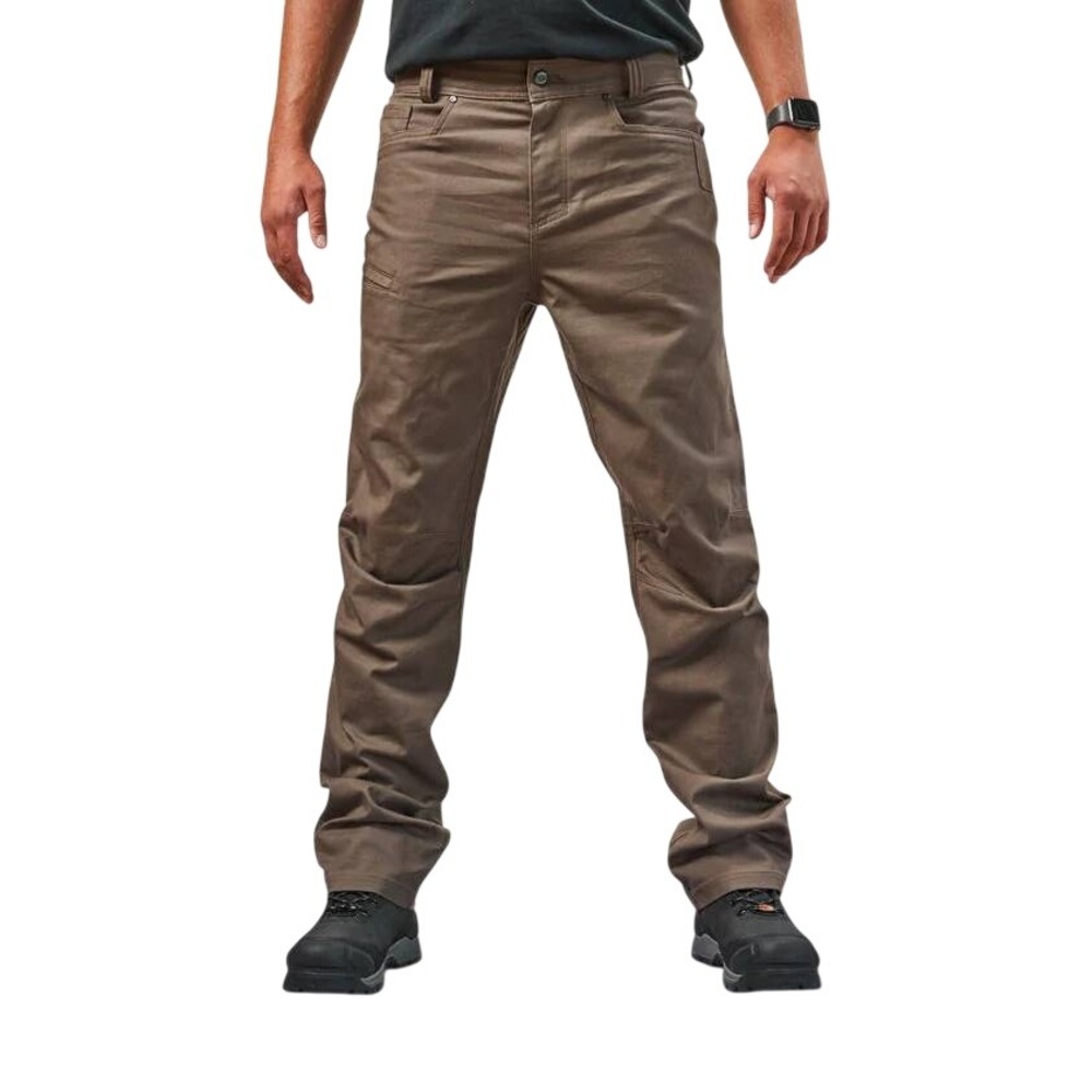 Brunt Men's The Torra Stretch Everyday Durable Utility Casual Pants Brown NWT